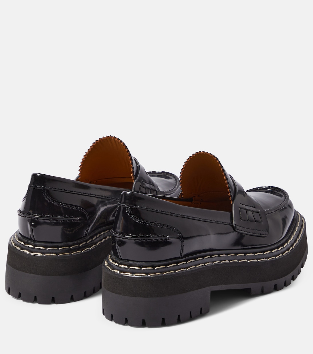 Mocassins en cuir verni | Proenza Schouler