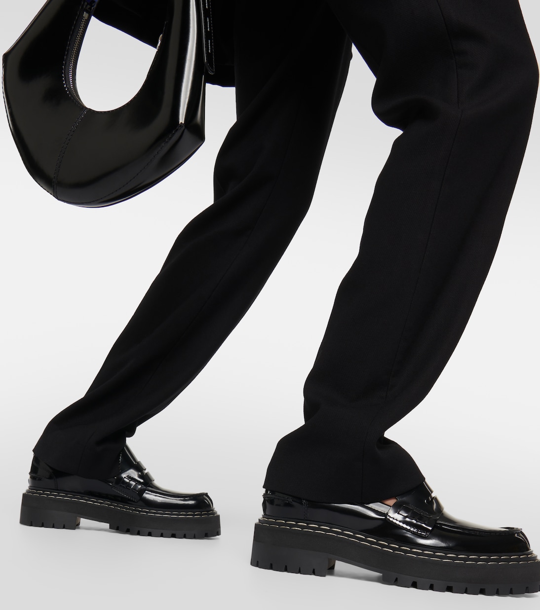 Mocassins en cuir verni | Proenza Schouler