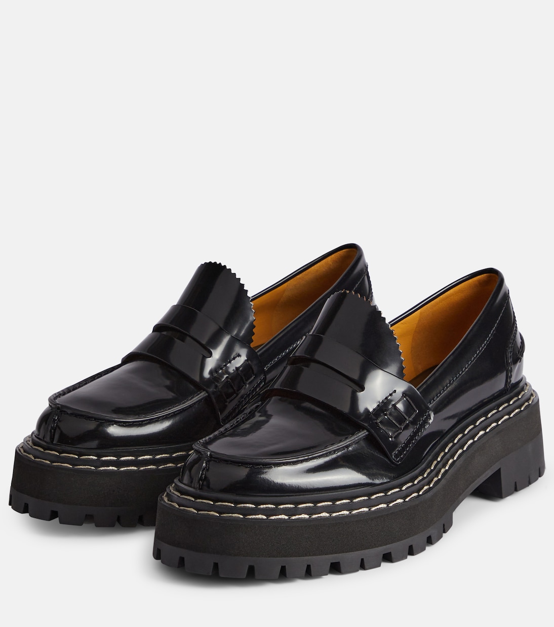 Mocassins en cuir verni | Proenza Schouler