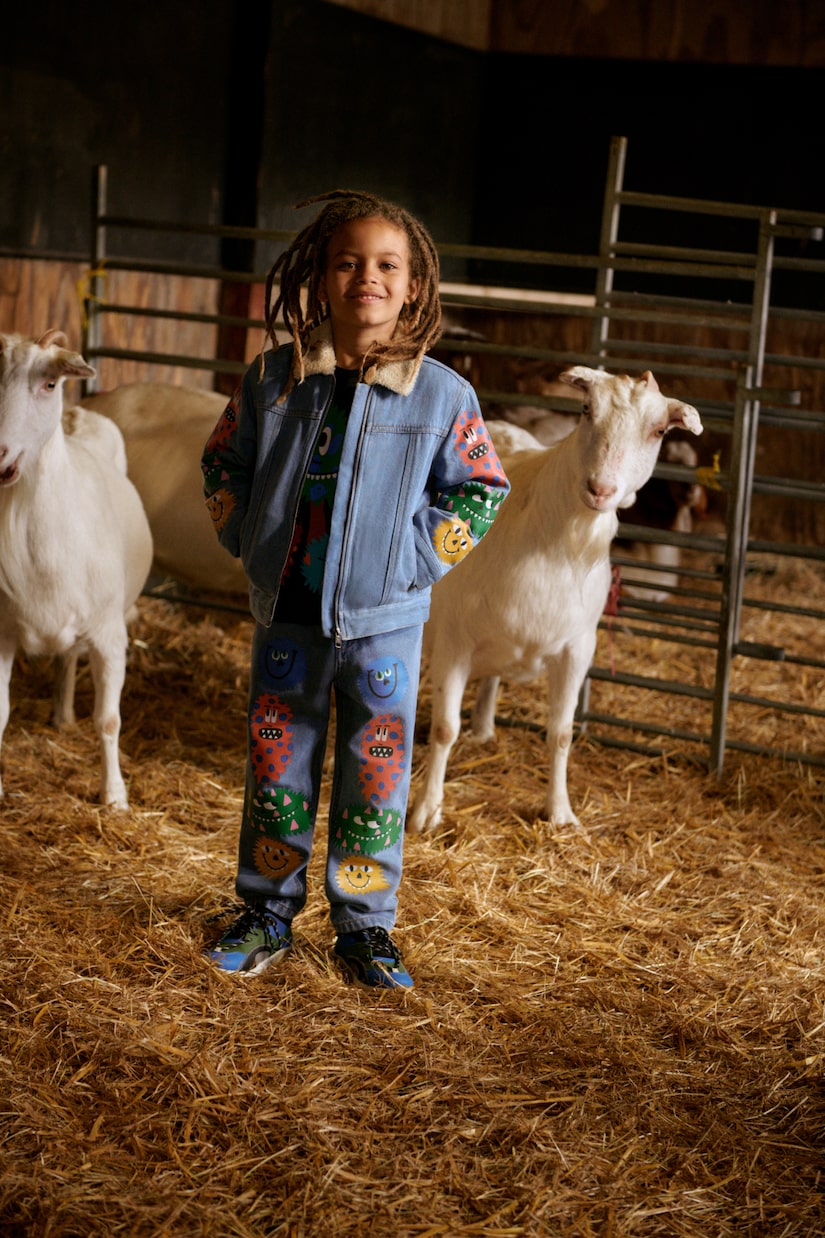 Printed straight jeans | Stella McCartney Kids