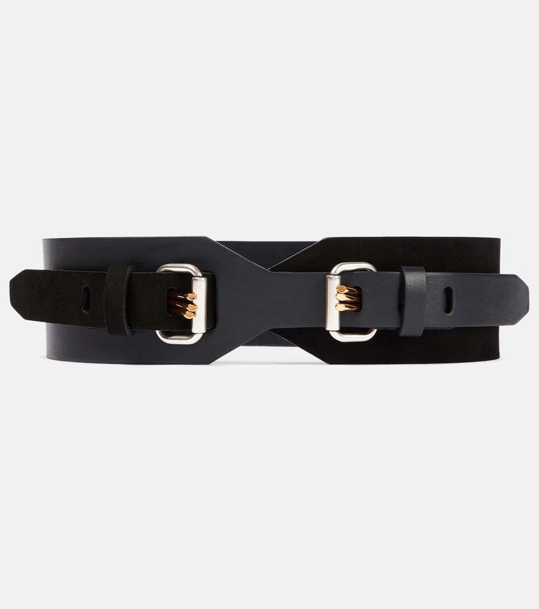Suede and leather belt | Etro