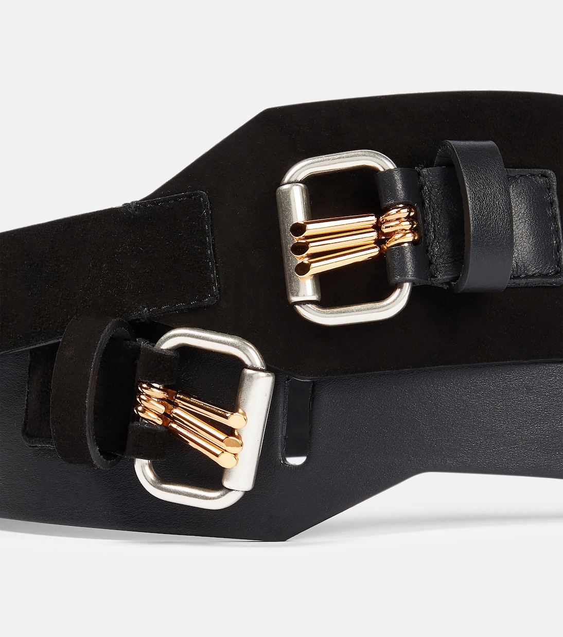 Suede and leather belt | Etro