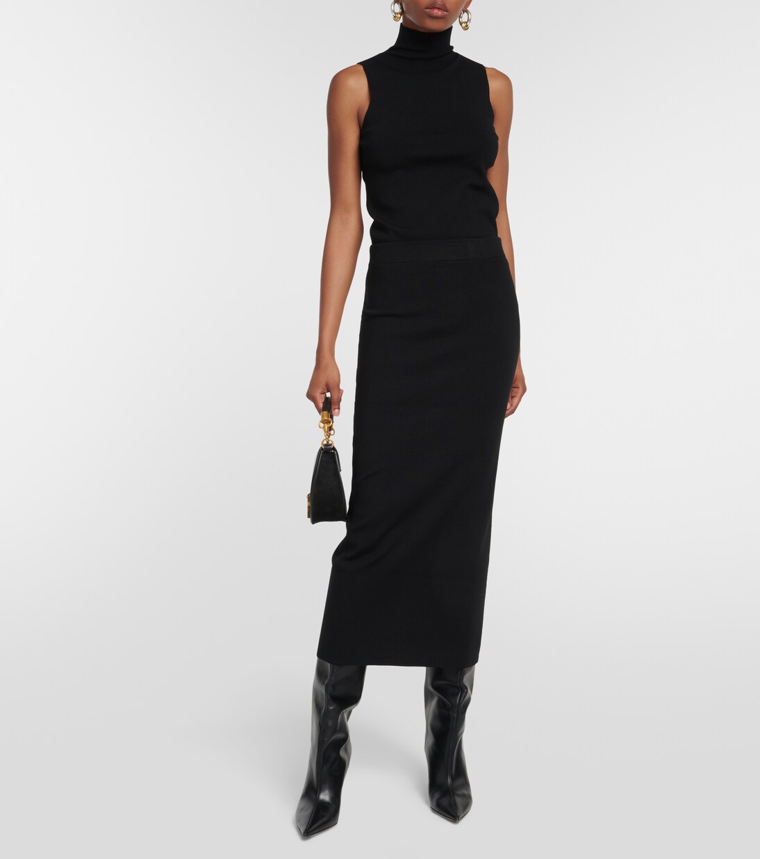 High-Rise-Midirock Merino Elegance | Dorothee Schumacher