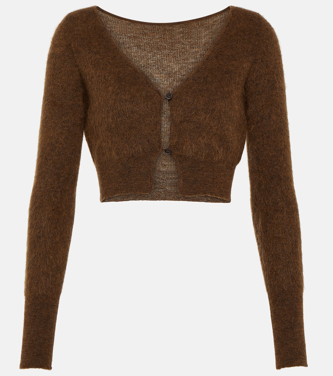 Cardigan raccourci Alzou en mohair mélangé | Jacquemus