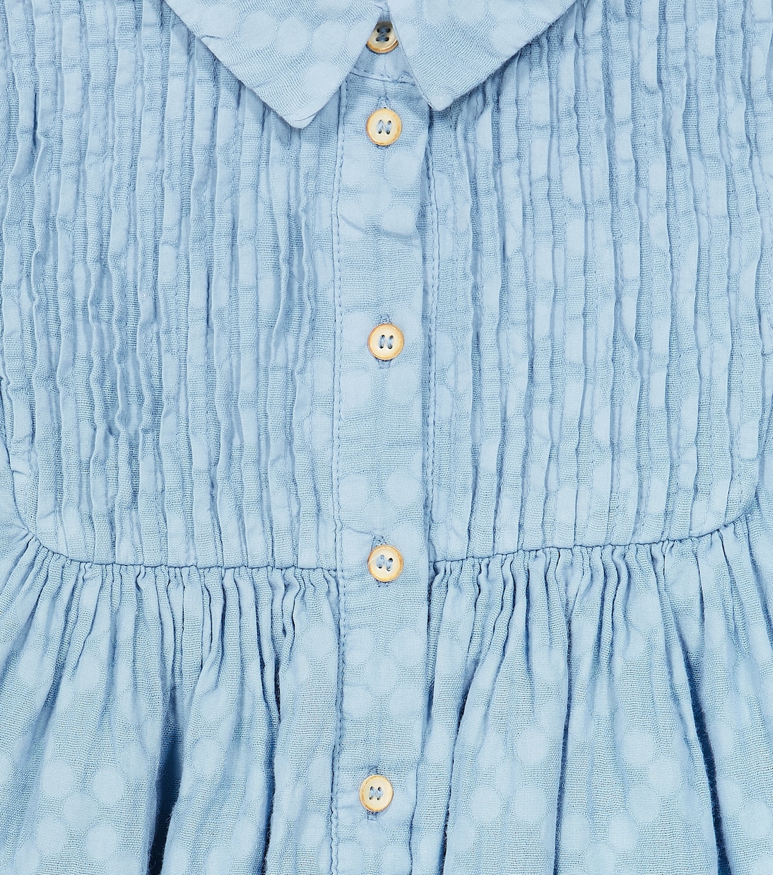 Abito Tessa in misto cotone a pieghe | Morley