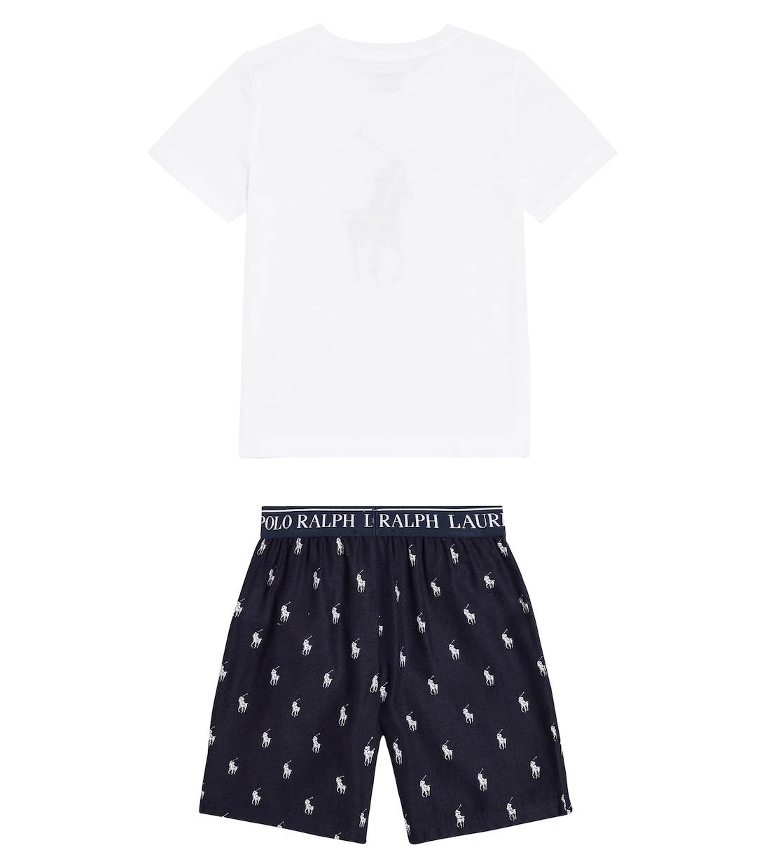 Logo T-shirt and shorts set | Polo Ralph Lauren Kids