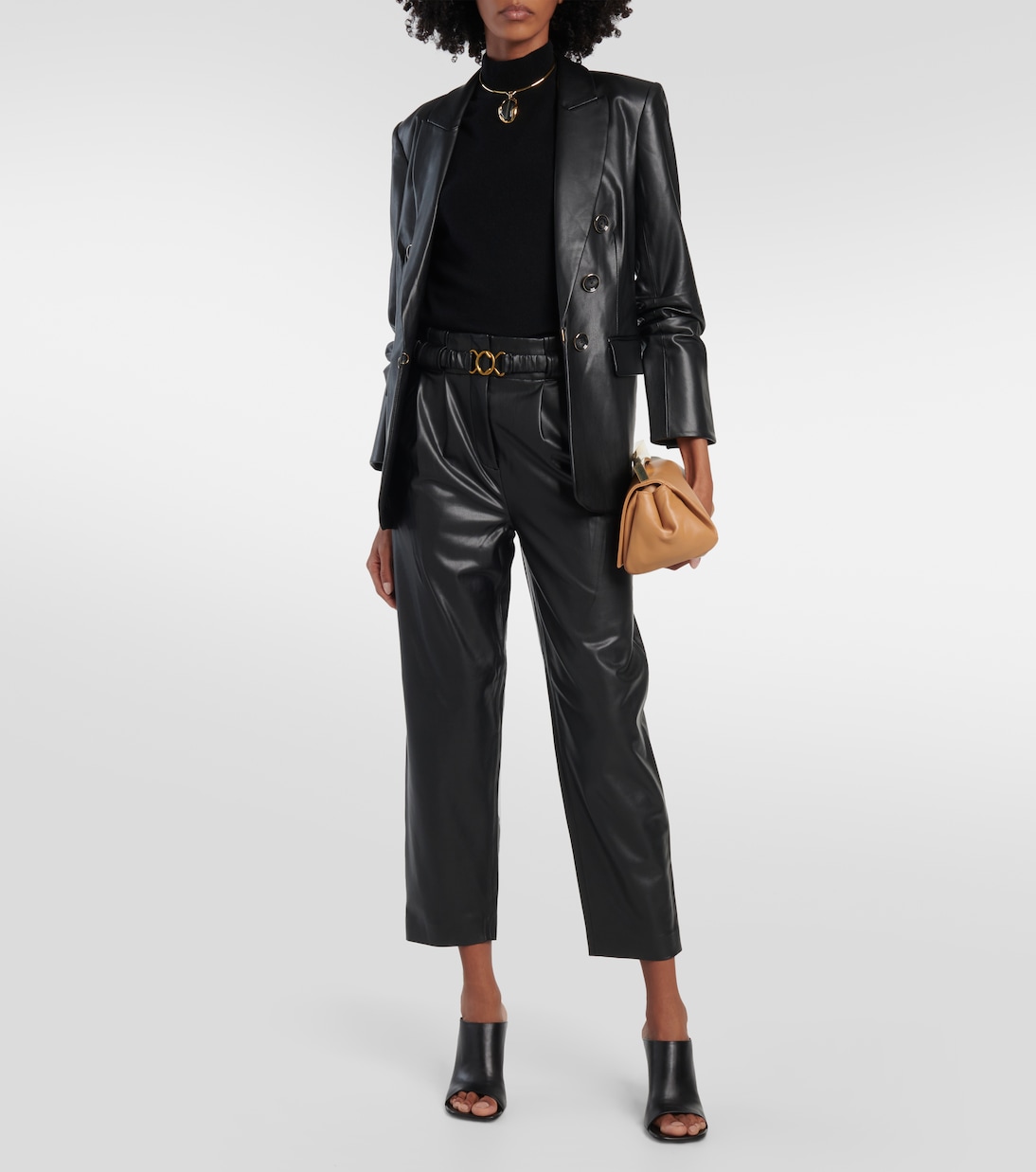 Pantaloni Coolidge in similpelle | Veronica Beard