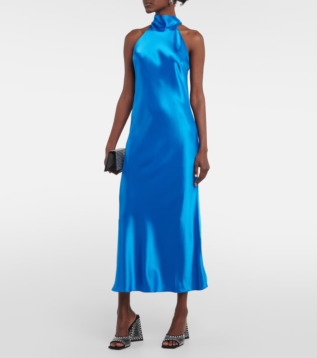 Siena halterneck midi dress | Galvan