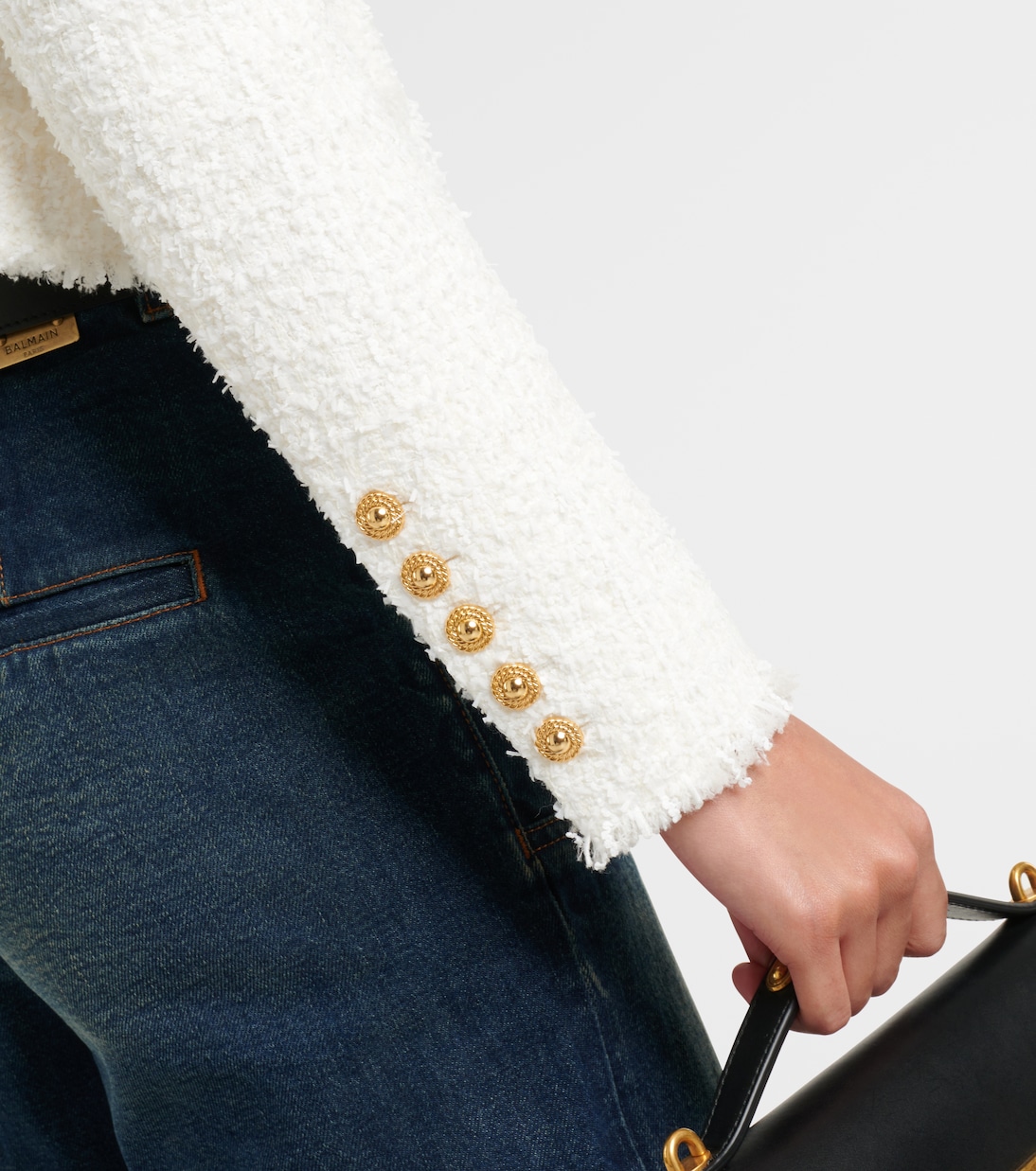 Cropped-Jacke aus Tweed | Balmain