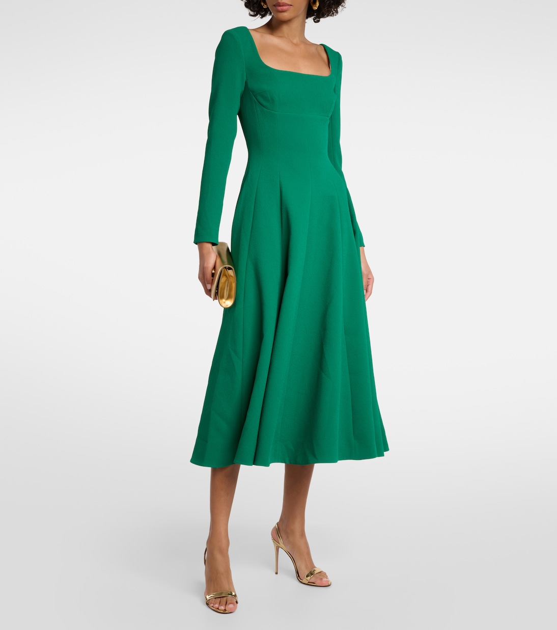 Vestido midi Kylee de crepé | Emilia Wickstead