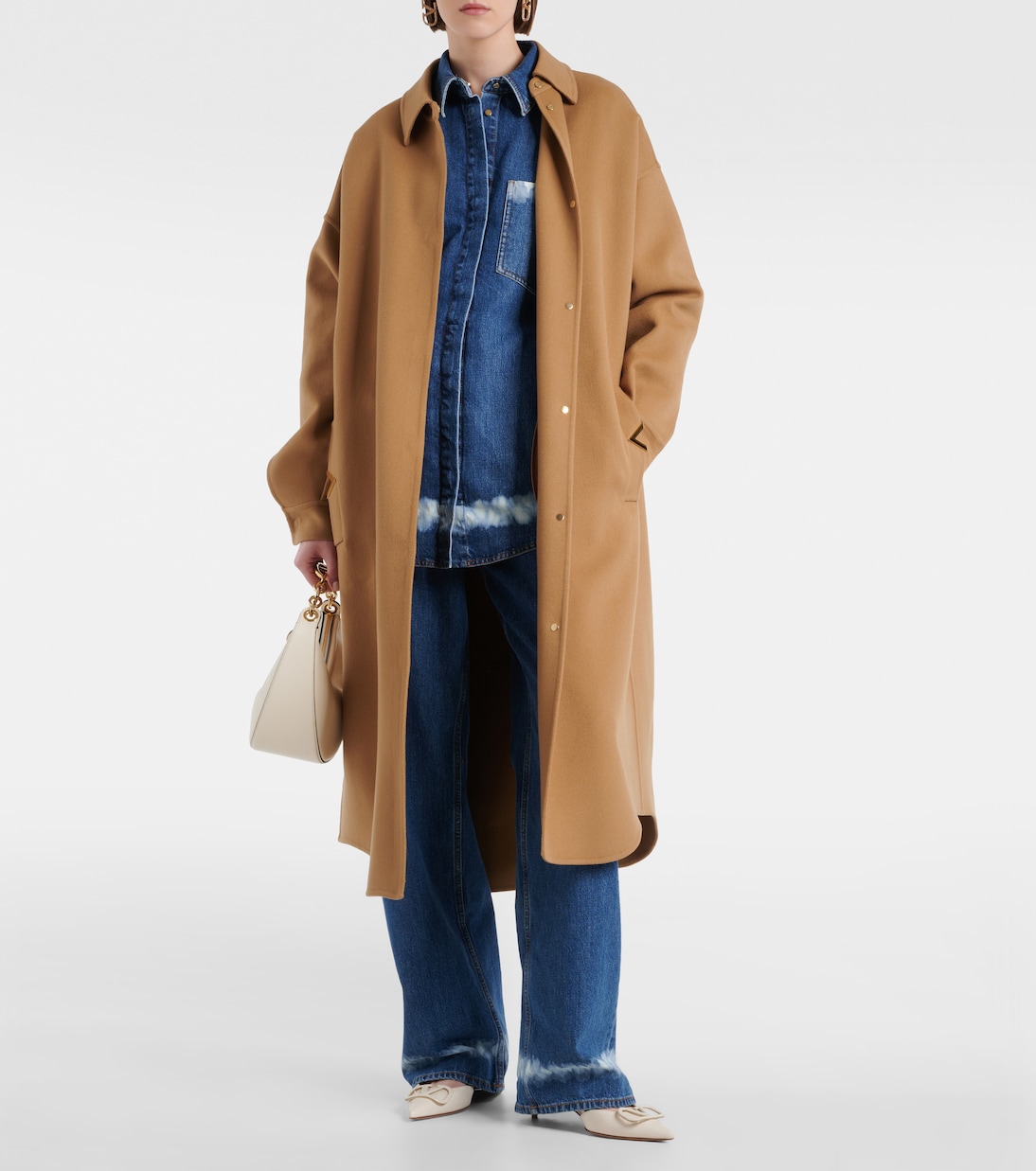 Jeans anchos de tiro alto | Valentino
