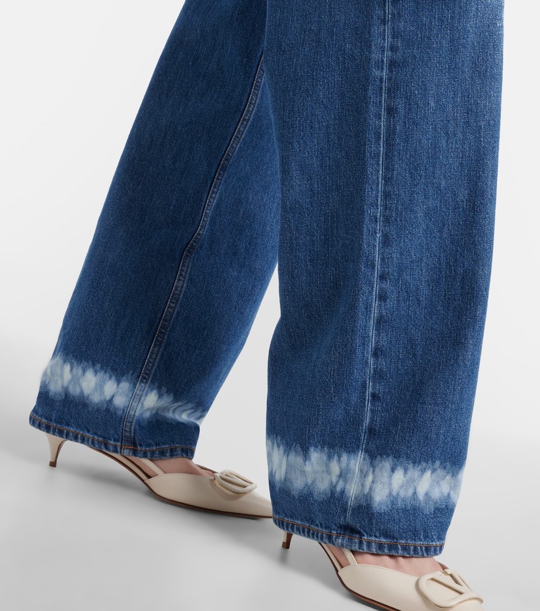 Jeans anchos de tiro alto | Valentino