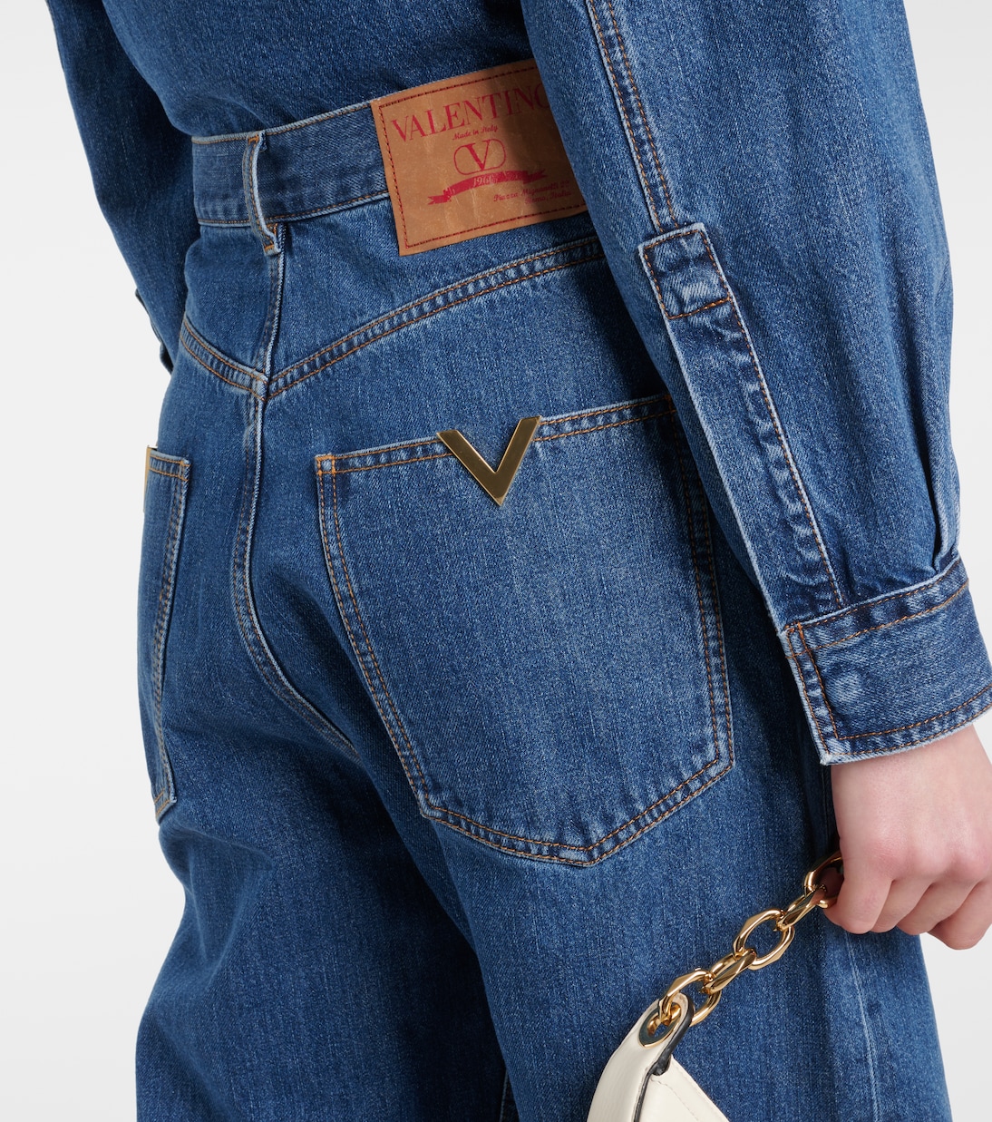 Jeans anchos de tiro alto | Valentino