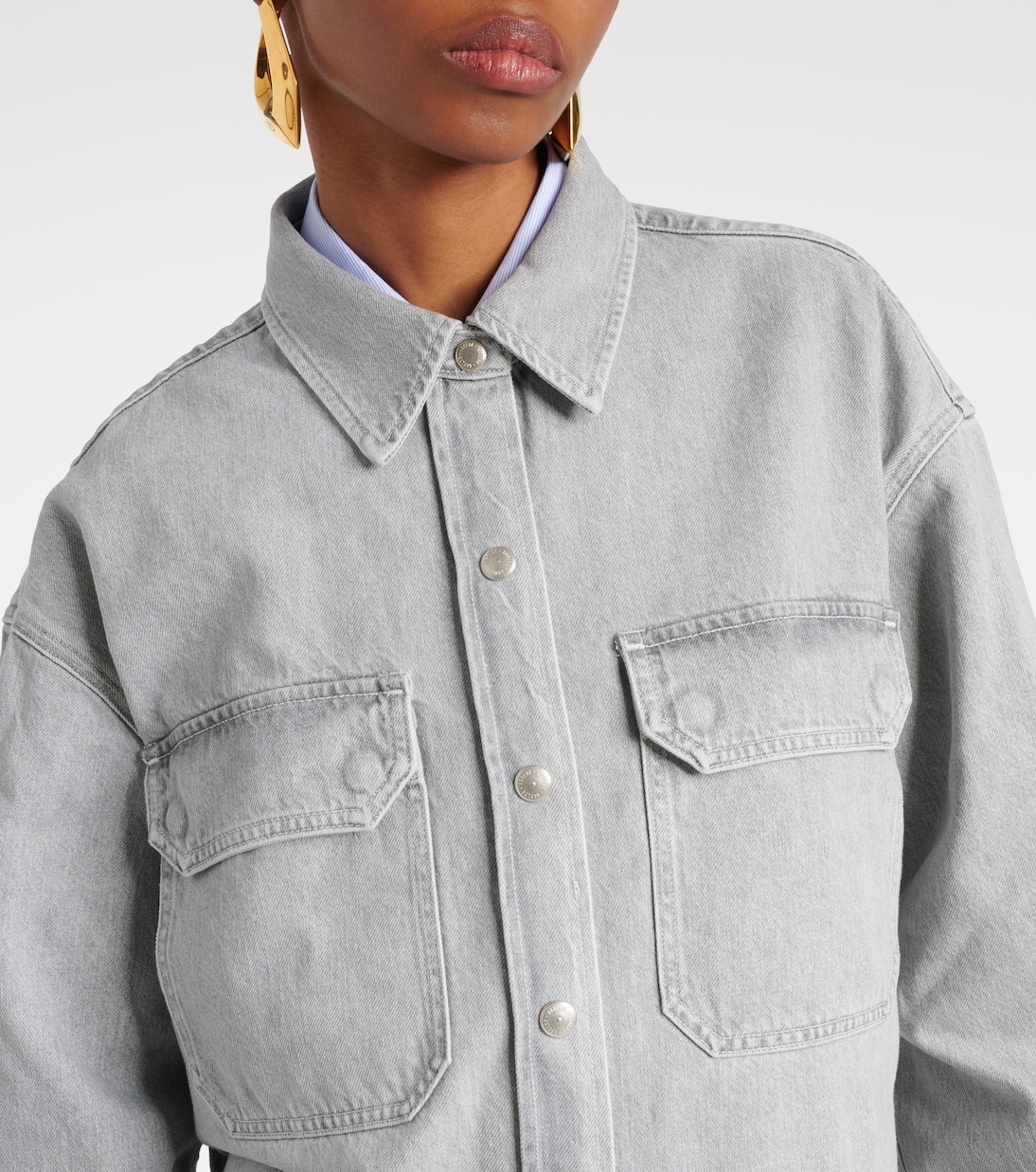 Gwen Slice denim shirt | Agolde