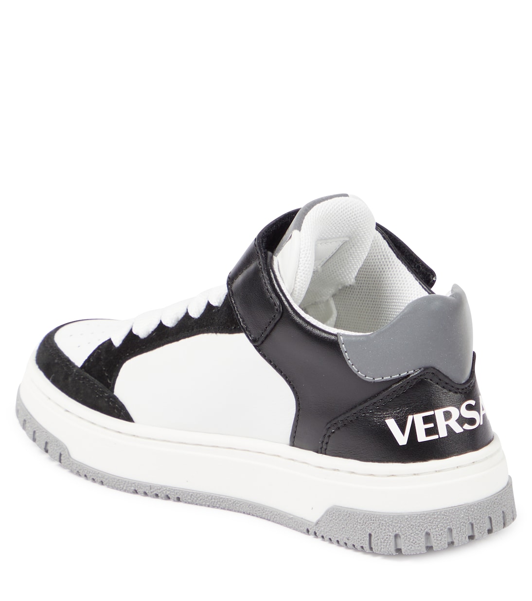Sneakers in pelle con logo | Versace Kids