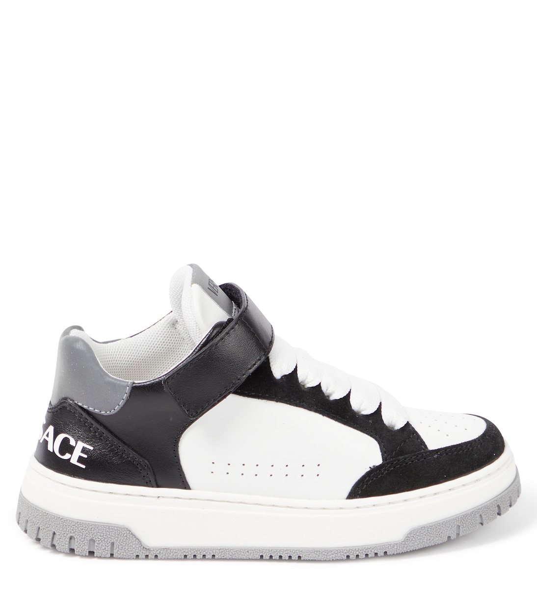 Sneakers in pelle con logo | Versace Kids