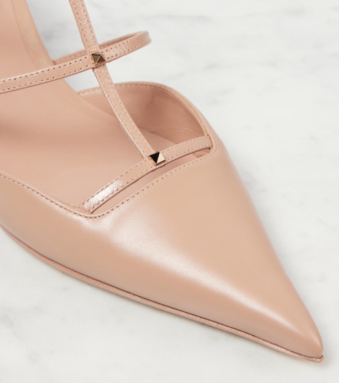 Mules Rockstud Wispy 60 en cuir | Valentino Garavani