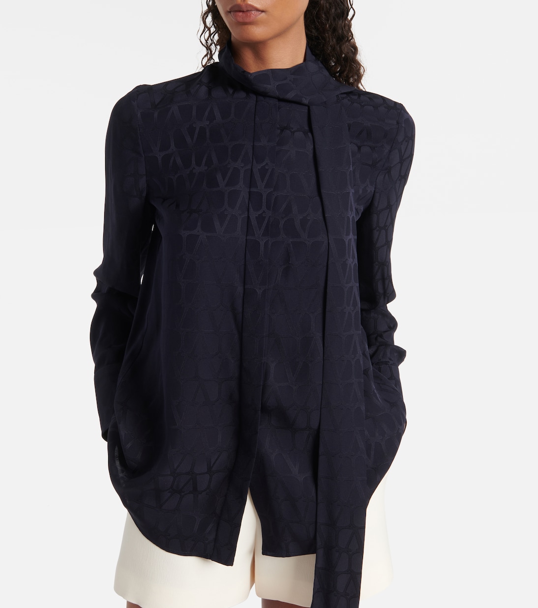 Toile Iconographe silk jacquard shirt | Valentino