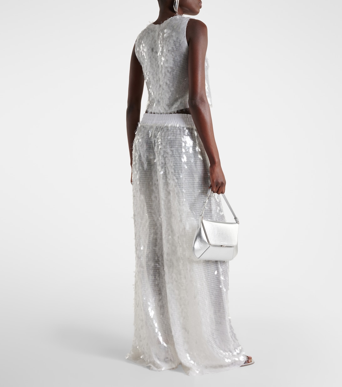 Top raccourci à sequins | Norma Kamali