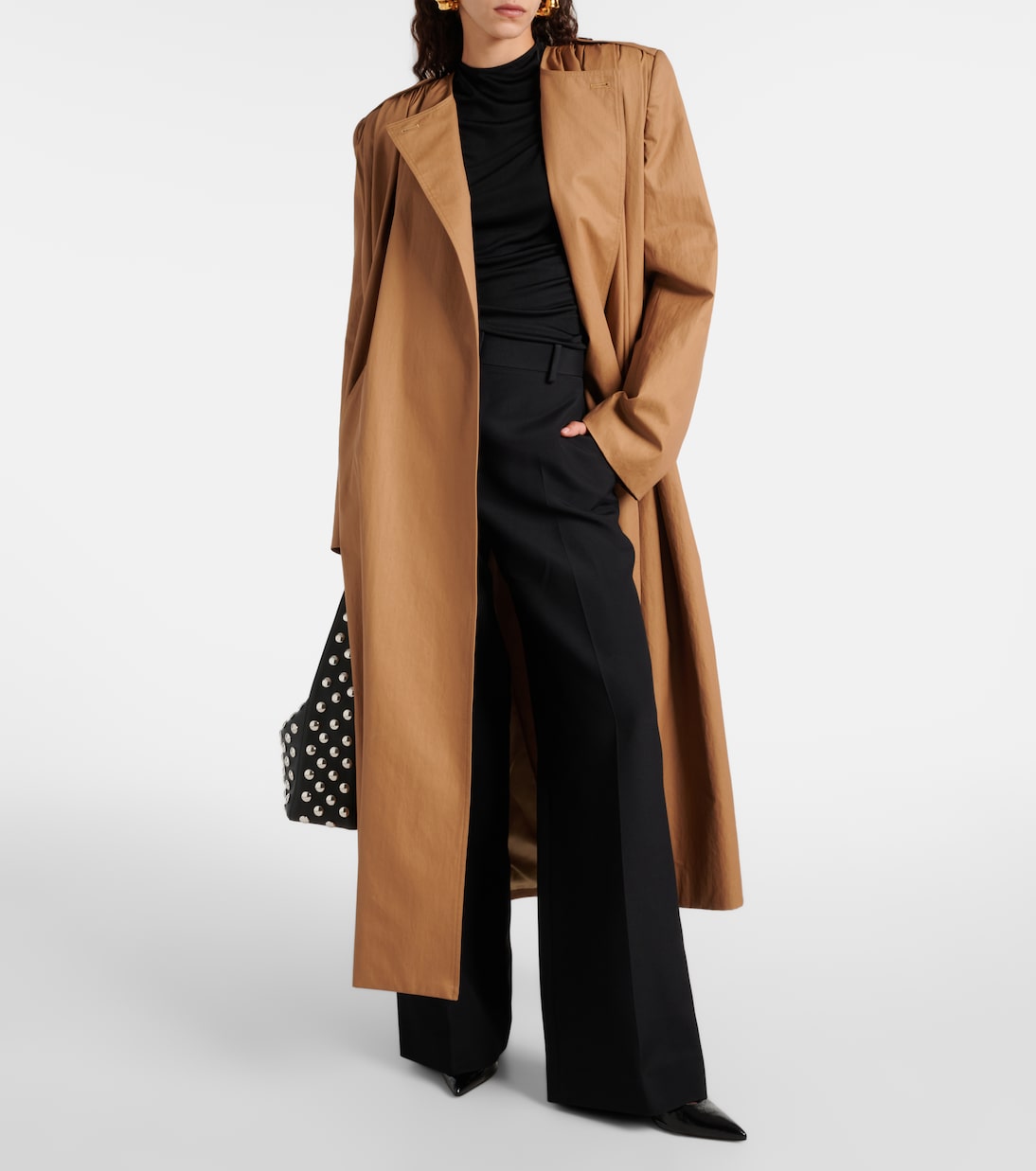 Gabardina Minnler de sarga de mezcla de algodón | Khaite