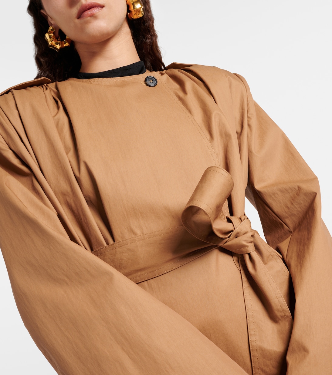 Gabardina Minnler de sarga de mezcla de algodón | Khaite