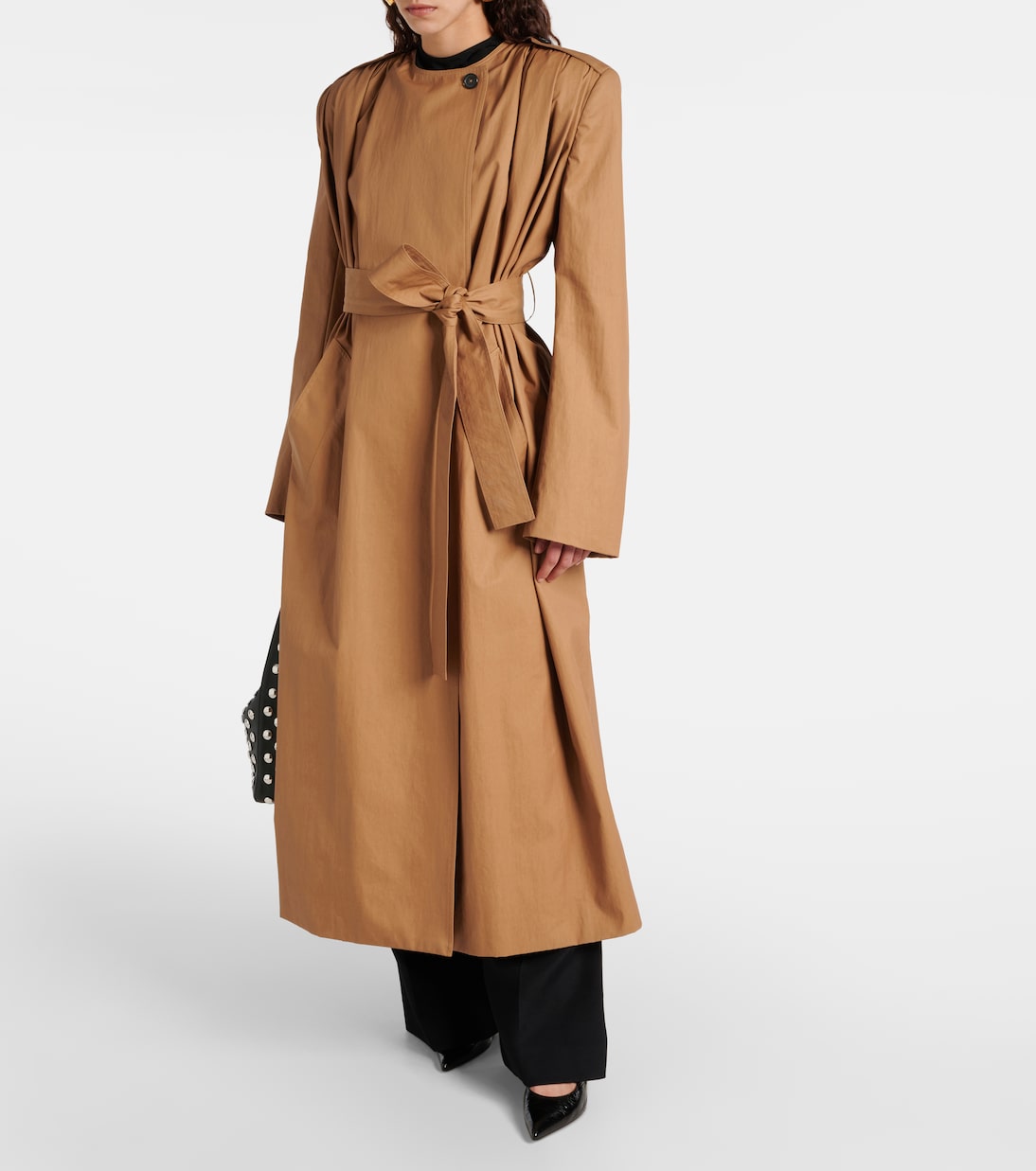 Gabardina Minnler de sarga de mezcla de algodón | Khaite