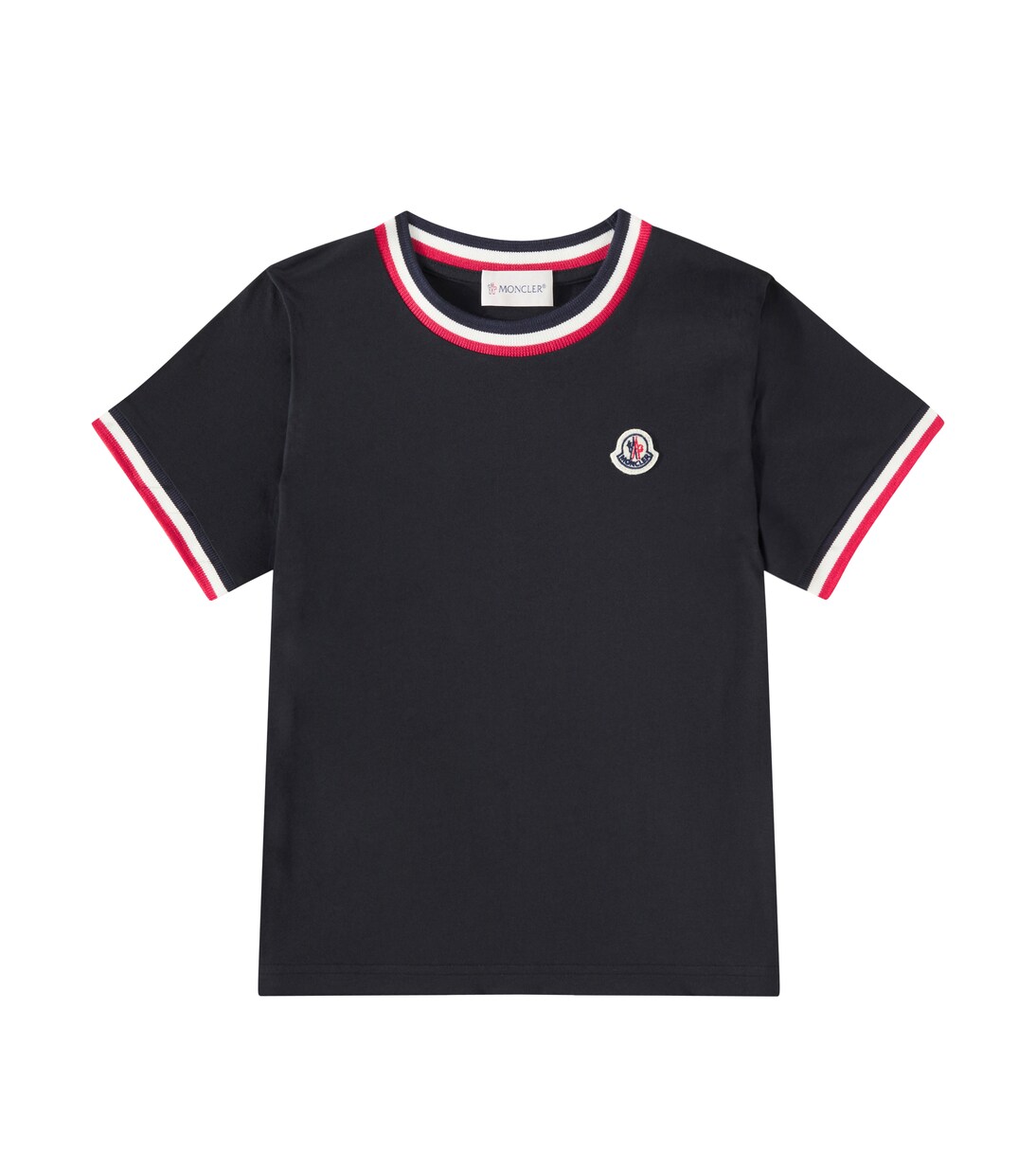 T-shirt Tricolor in jersey di cotone | Moncler Enfant
