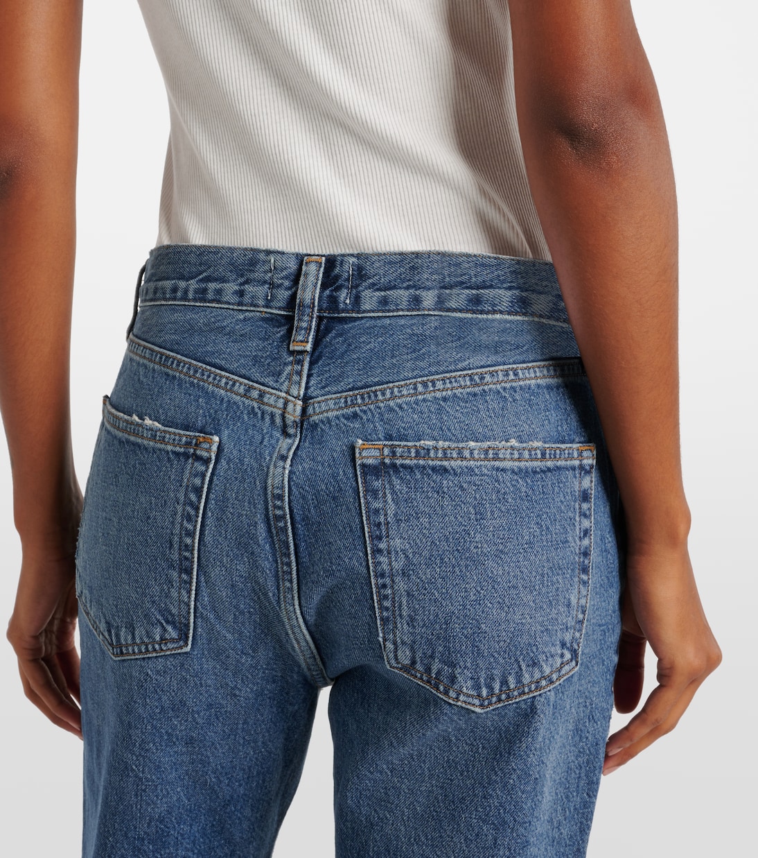 Valen mid-rise straight jeans | Agolde
