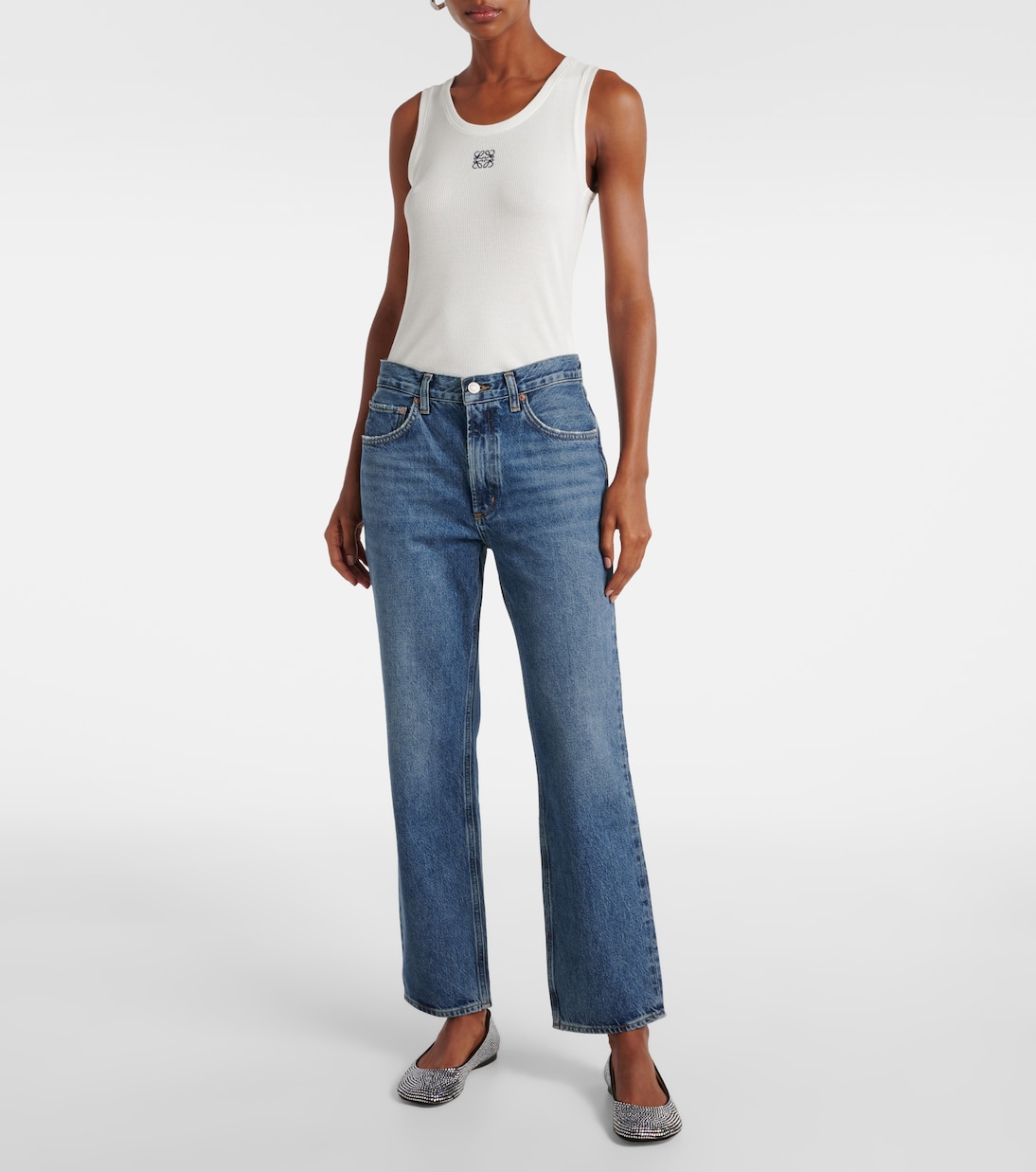 Valen mid-rise straight jeans | Agolde