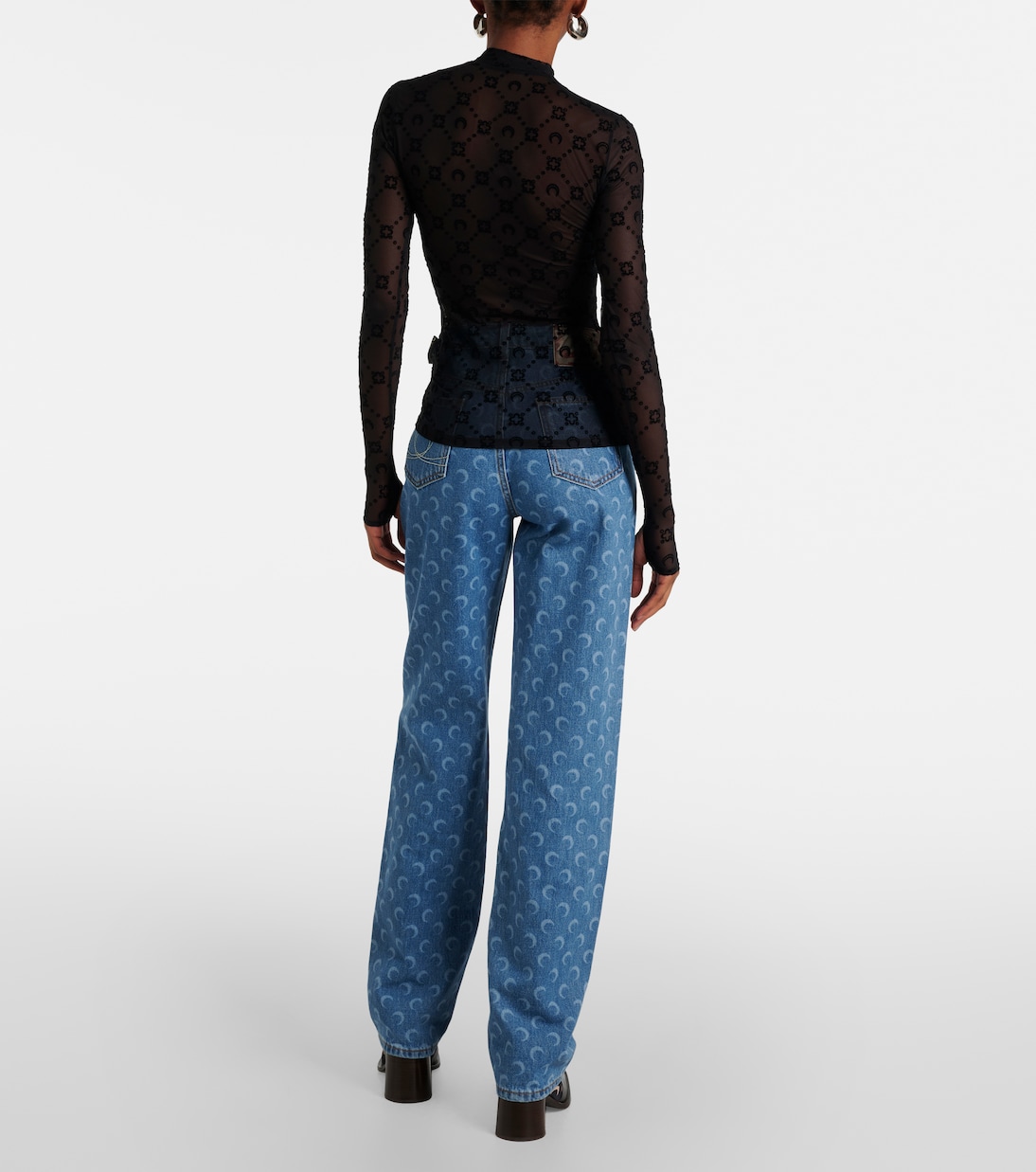 Moonogram mesh top | Marine Serre