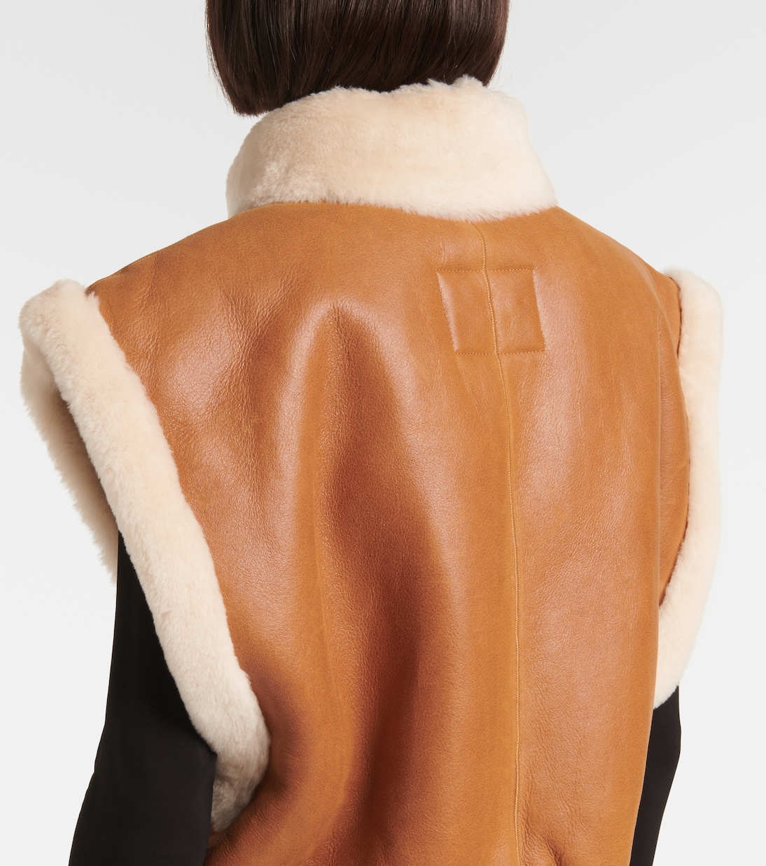 Weste Edwina aus Leder mit Shearling | Isabel Marant