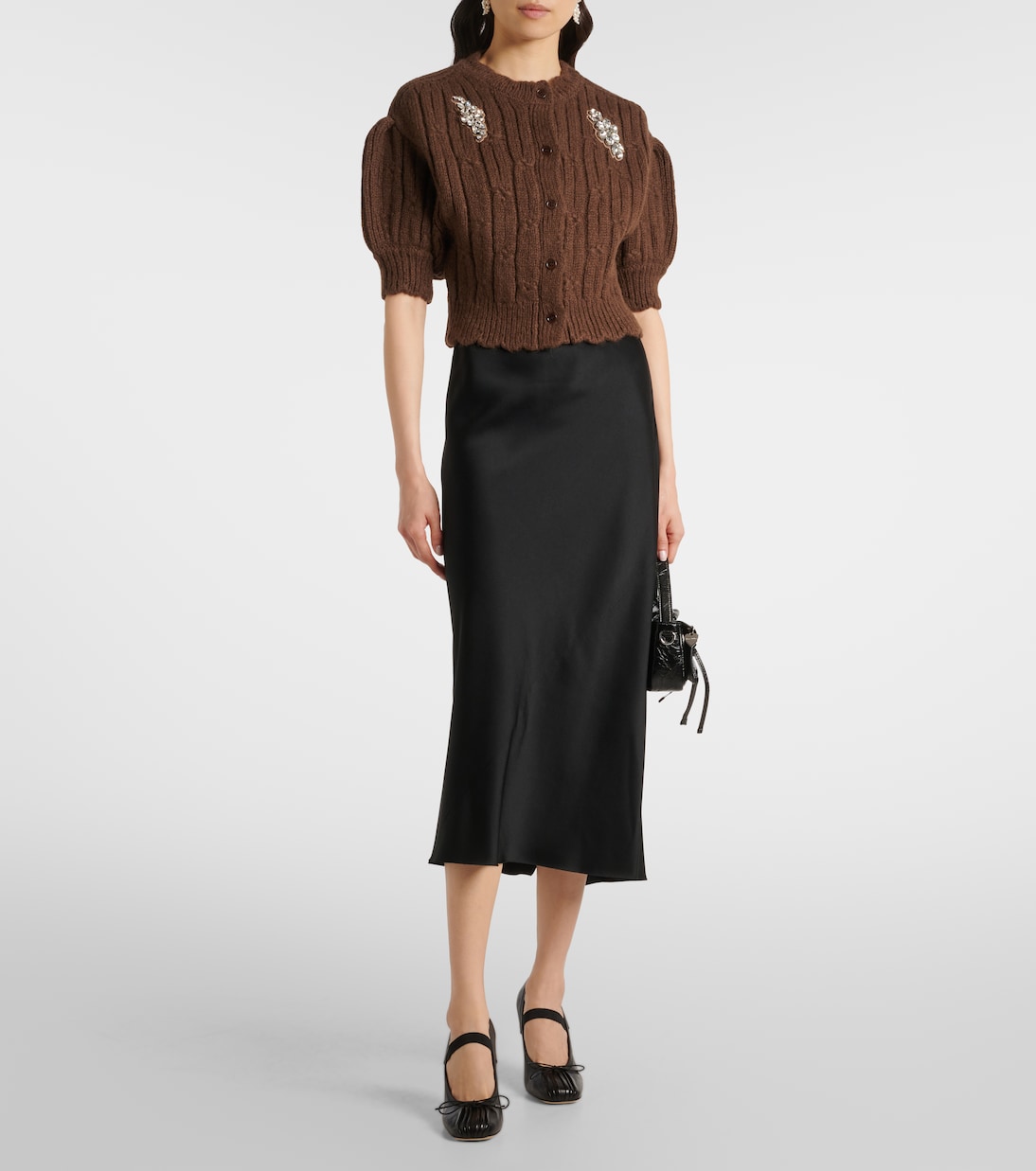 Cárdigan de mezcla de lana adornado | Simone Rocha