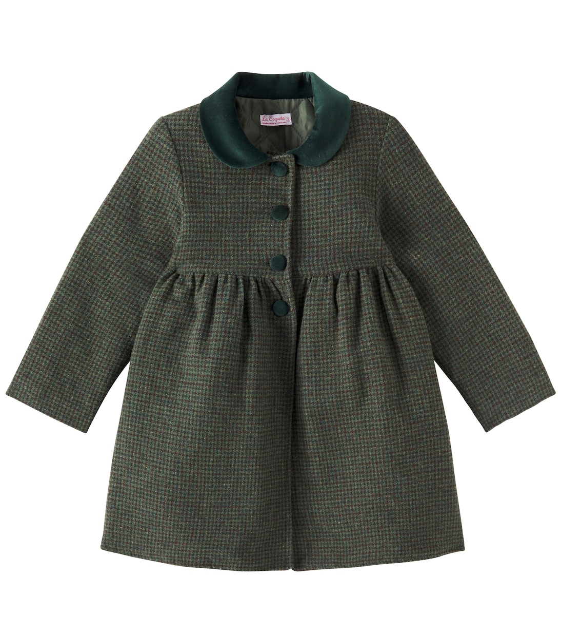 Alicia checked coat | La Coqueta