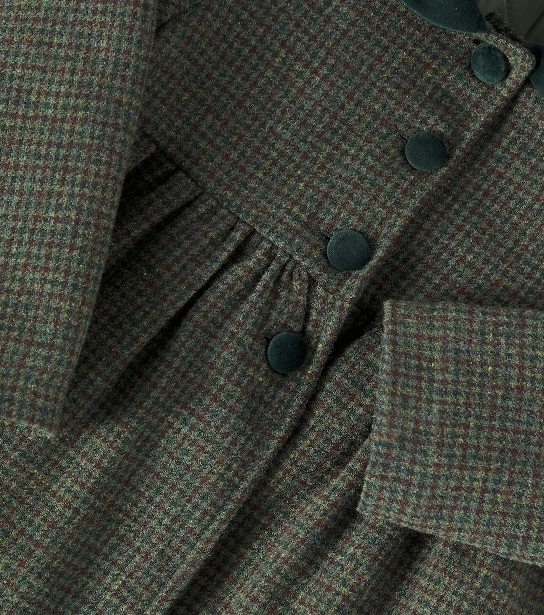 Alicia checked coat | La Coqueta