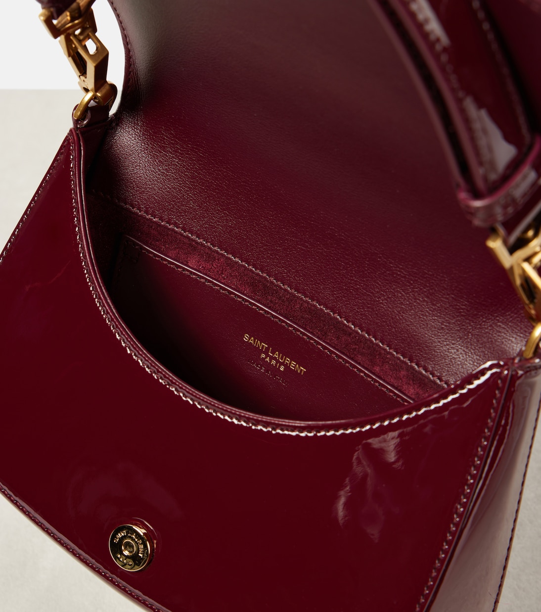 Sac Voltaire en cuir verni | Saint Laurent