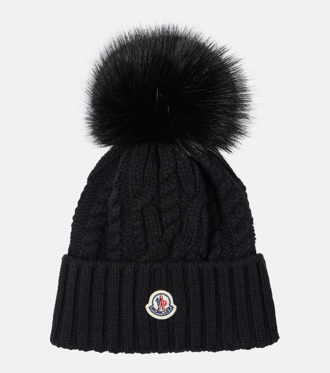 Berretto in lana e cashmere con logo MONCLER, stile giovane e trendy