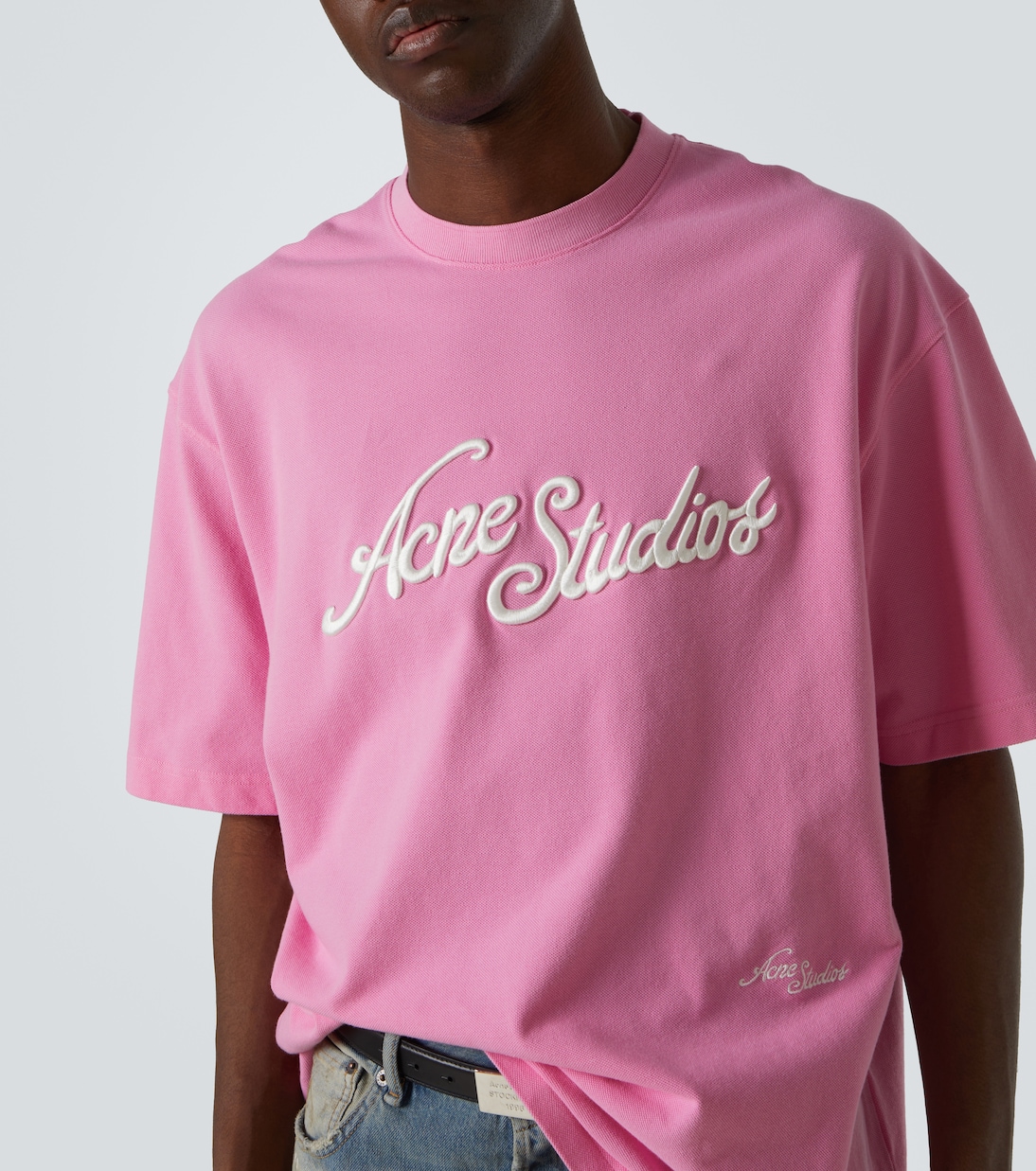 Camiseda de algodón con logo bordado | Acne Studios