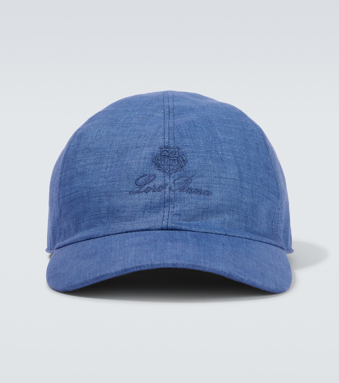 Logo embroidered linen canvas baseball cap | Loro Piana