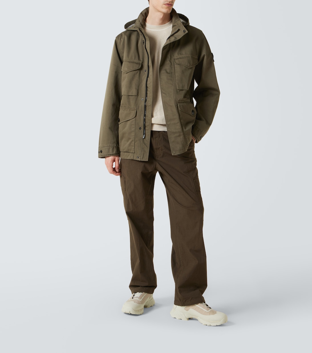 Pantaloni regular in misto cotone | Stone Island