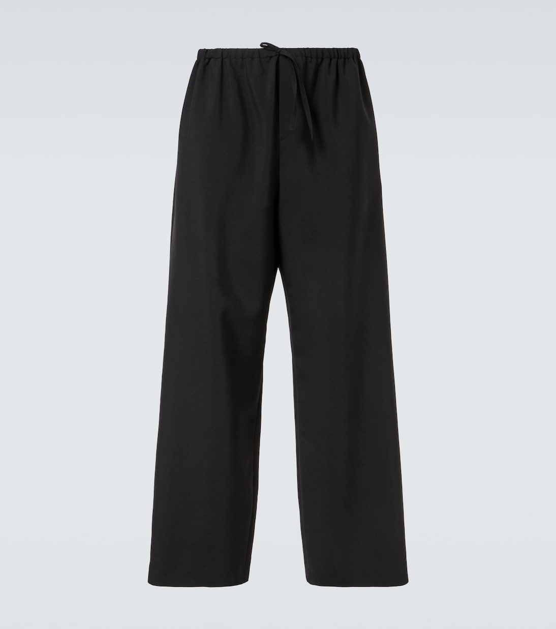 Weite Mid-Rise-Hose Donatello aus Wolle und Mohair | The Row