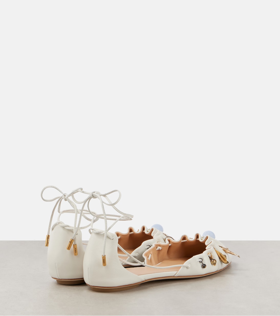 Scarpe ballerine in pelle 