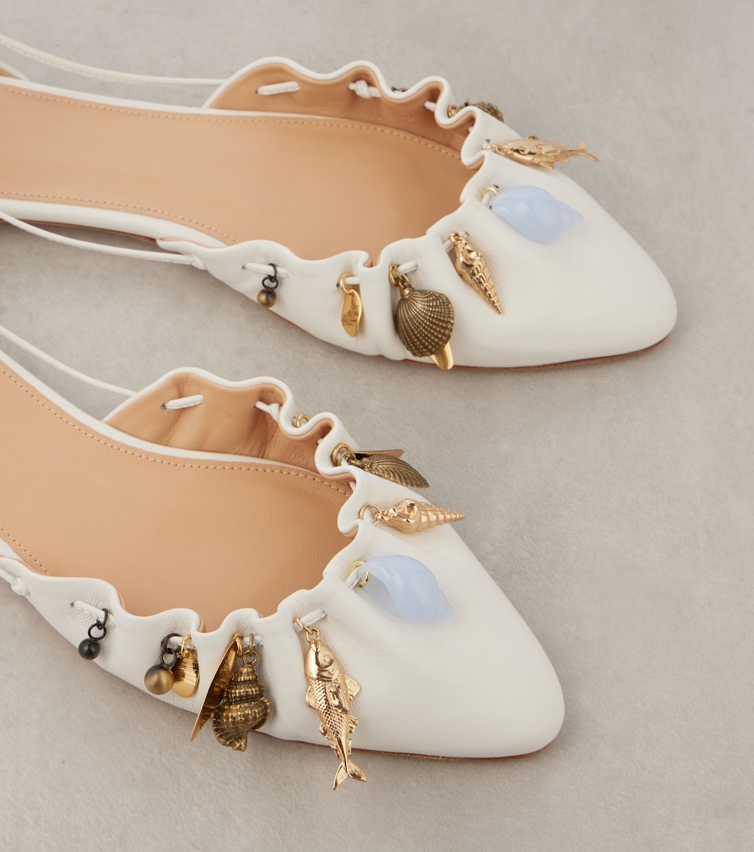 Scarpe ballerine in pelle 