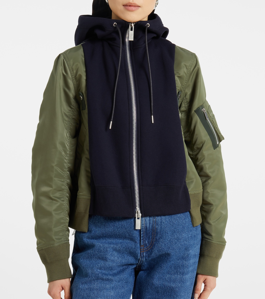 Sudadera con capucha en mezcla de algodón | Sacai