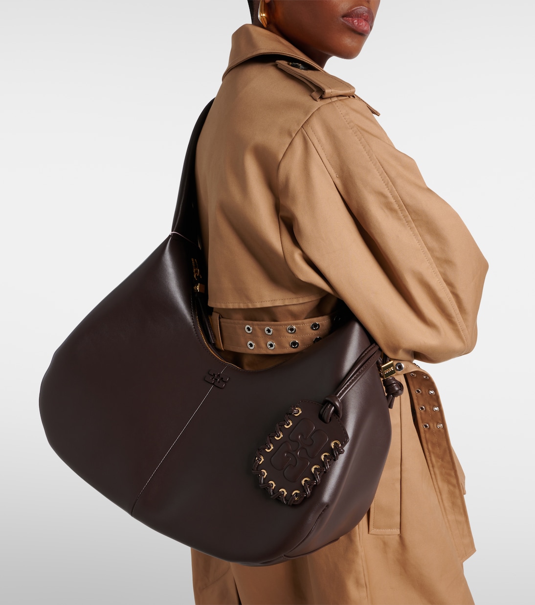 Borsa a spalla Medium in pelle | Ganni