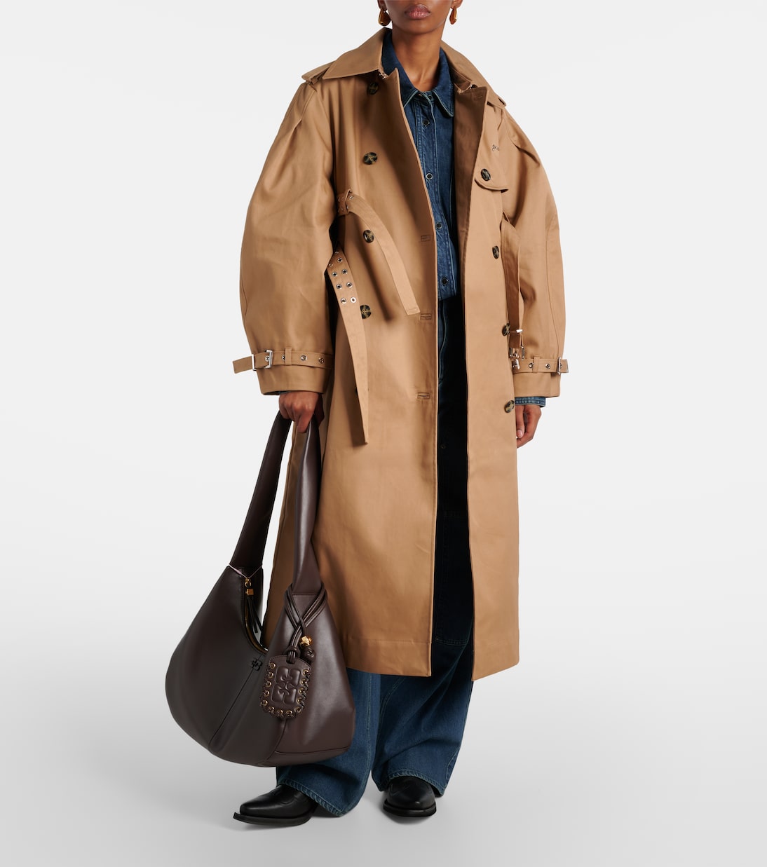 Borsa a spalla Medium in pelle | Ganni