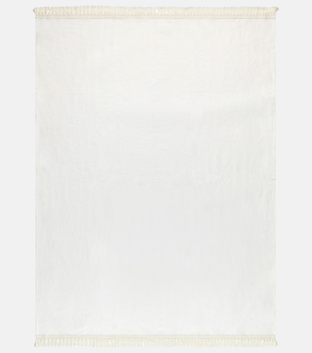 Fringed linen beach towel | Once Milano