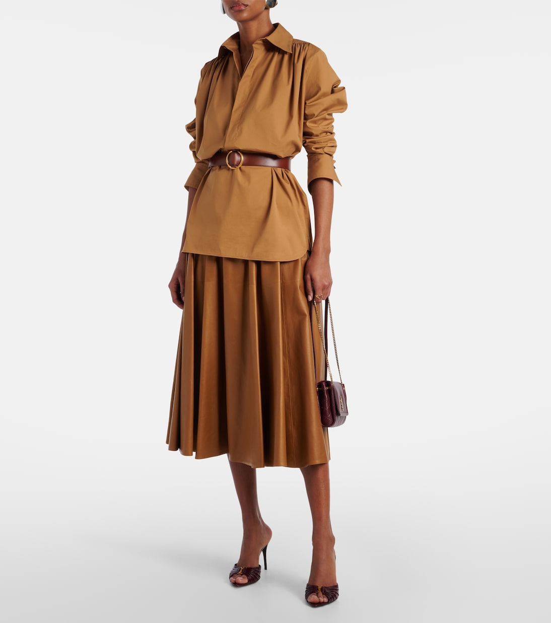 Mules Babylone Cassandre 90 in pelle | Saint Laurent