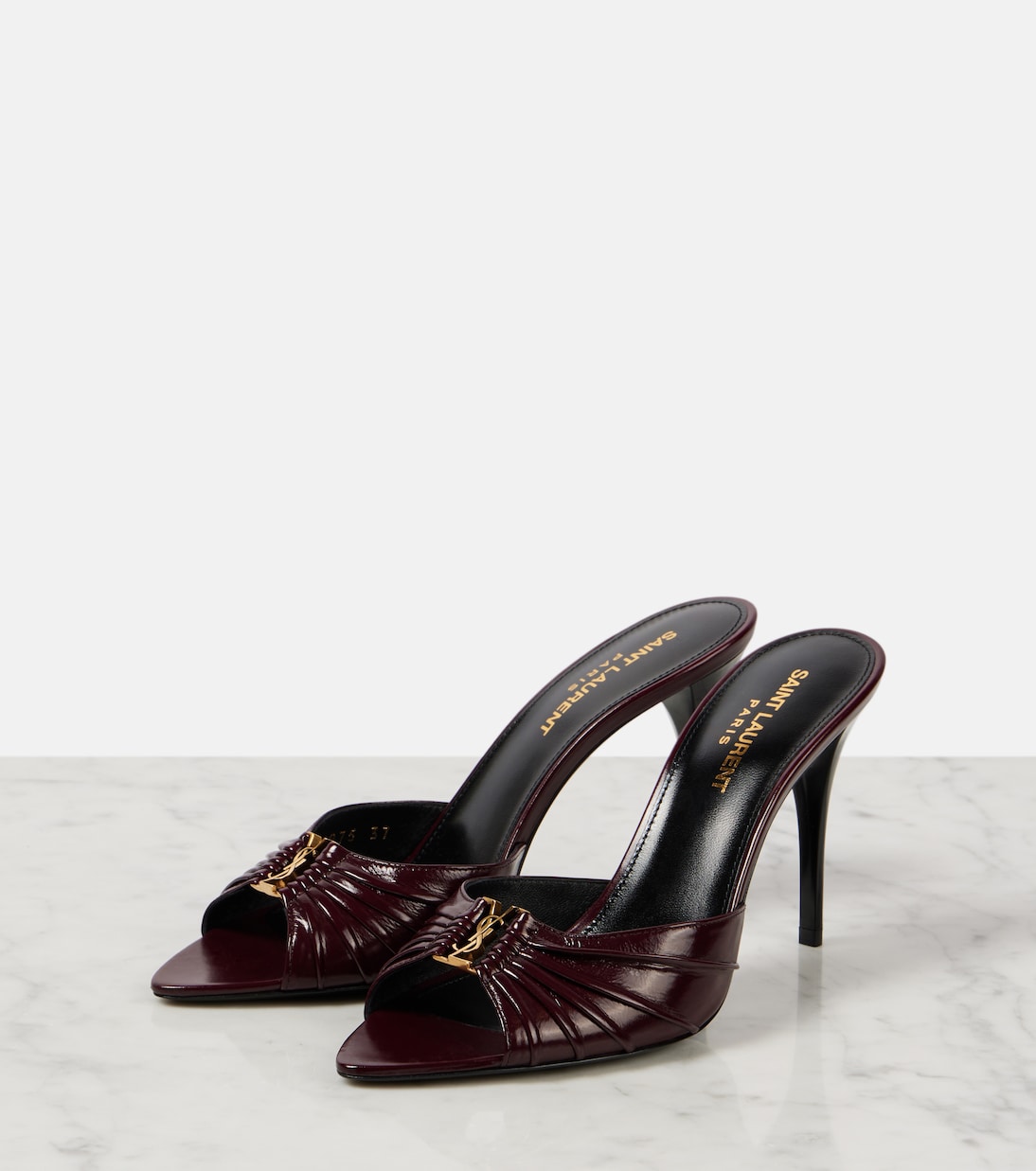 Mules Babylone Cassandre 90 in pelle | Saint Laurent