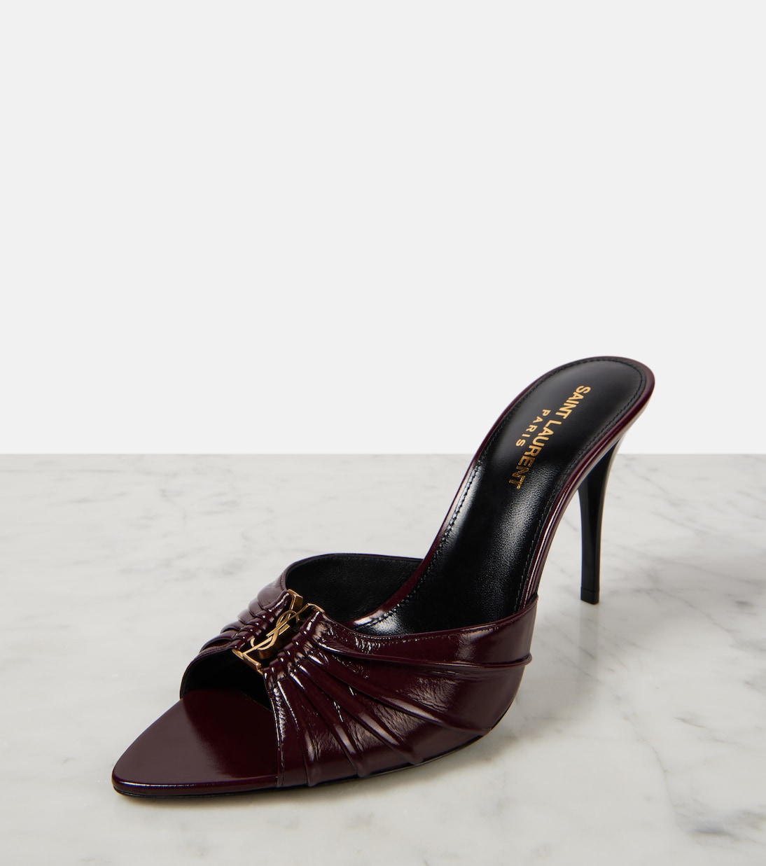 Mules Babylone Cassandre 90 in pelle | Saint Laurent