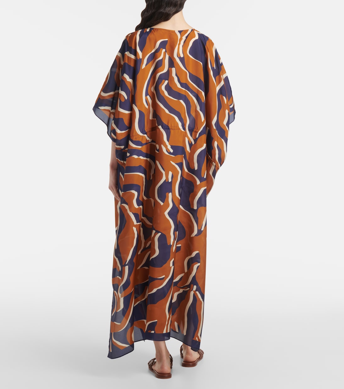 Archipel printed gathered silk kaftan | Eres